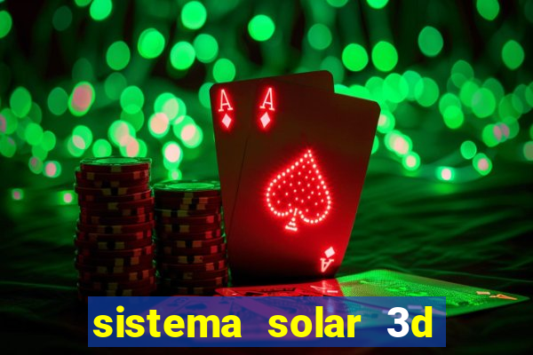 sistema solar 3d em movimento